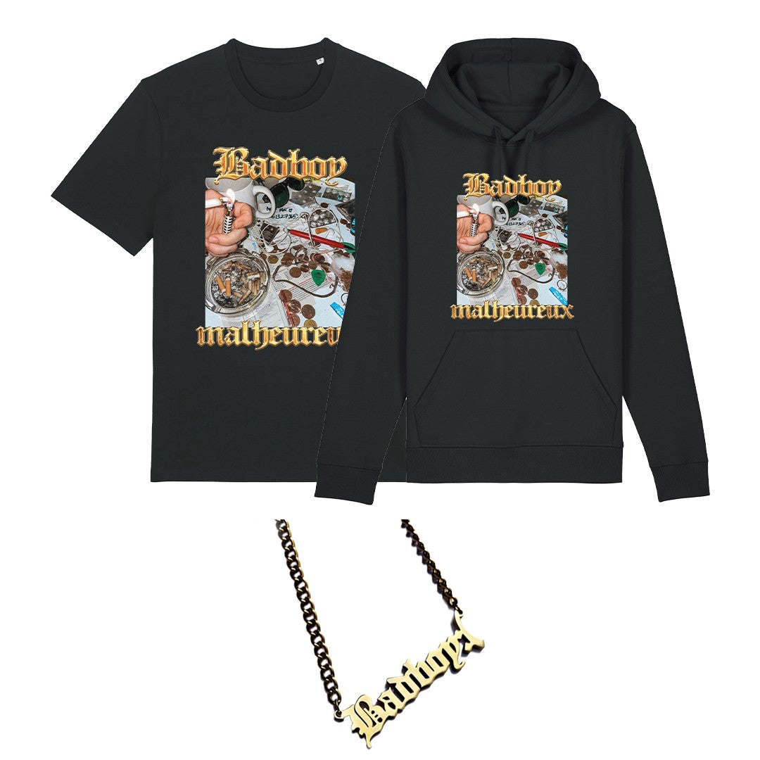 Pack chaîne + hoodie + tee-shirt Olympe Chabert