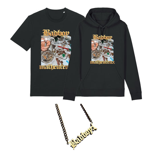 Pack chaîne + hoodie + tee-shirt Olympe Chabert